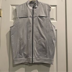 PGA Golf Men’s Light Blue Zip Vest with Pockets